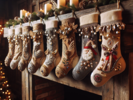 DIY Christmas Stockings and Holders