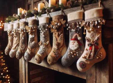 DIY Christmas Stockings and Holders