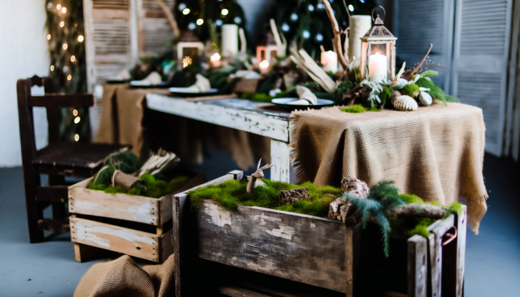 Rustic Farmhouse Christmas Table